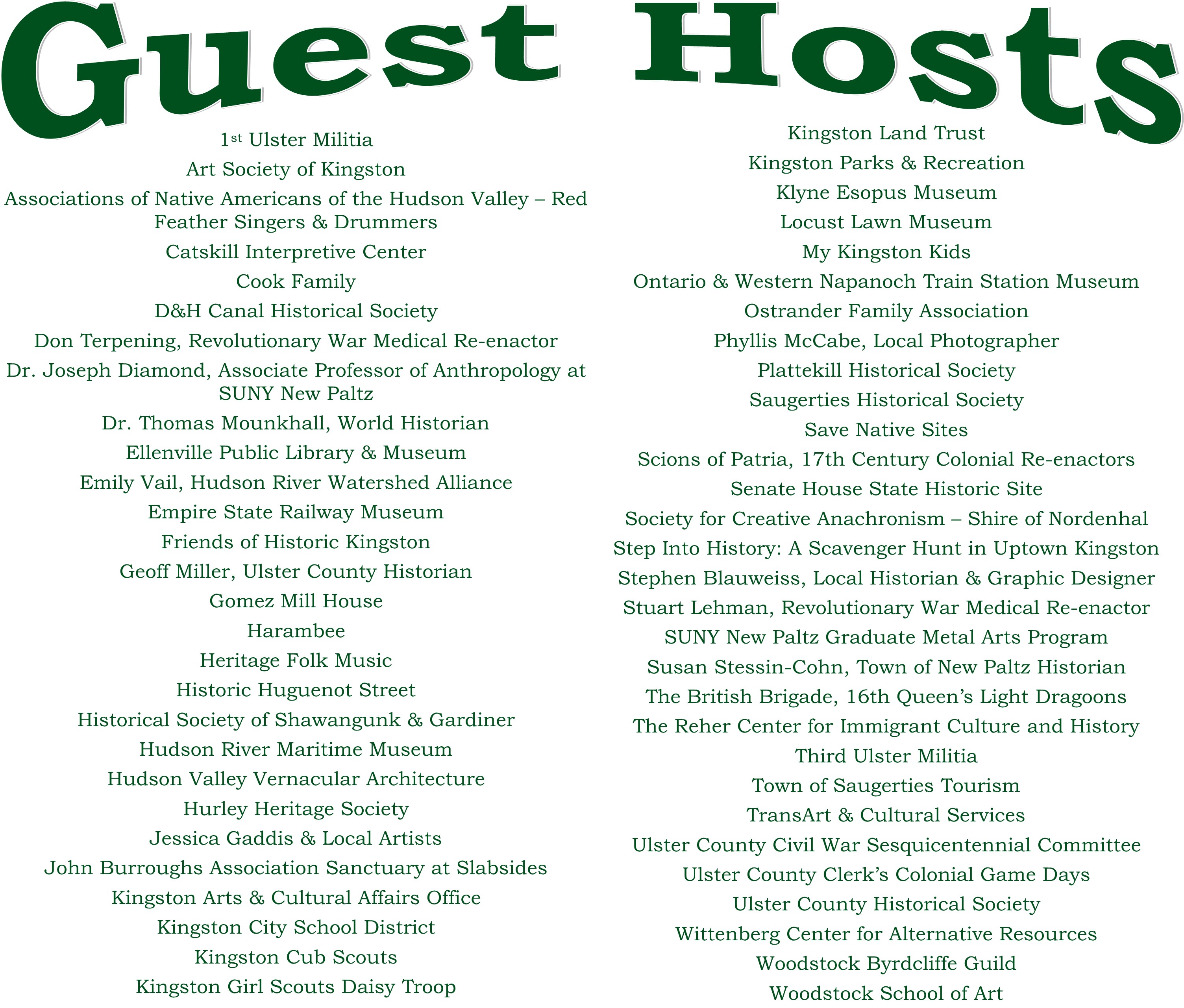 Guest Hosts 2010-2020